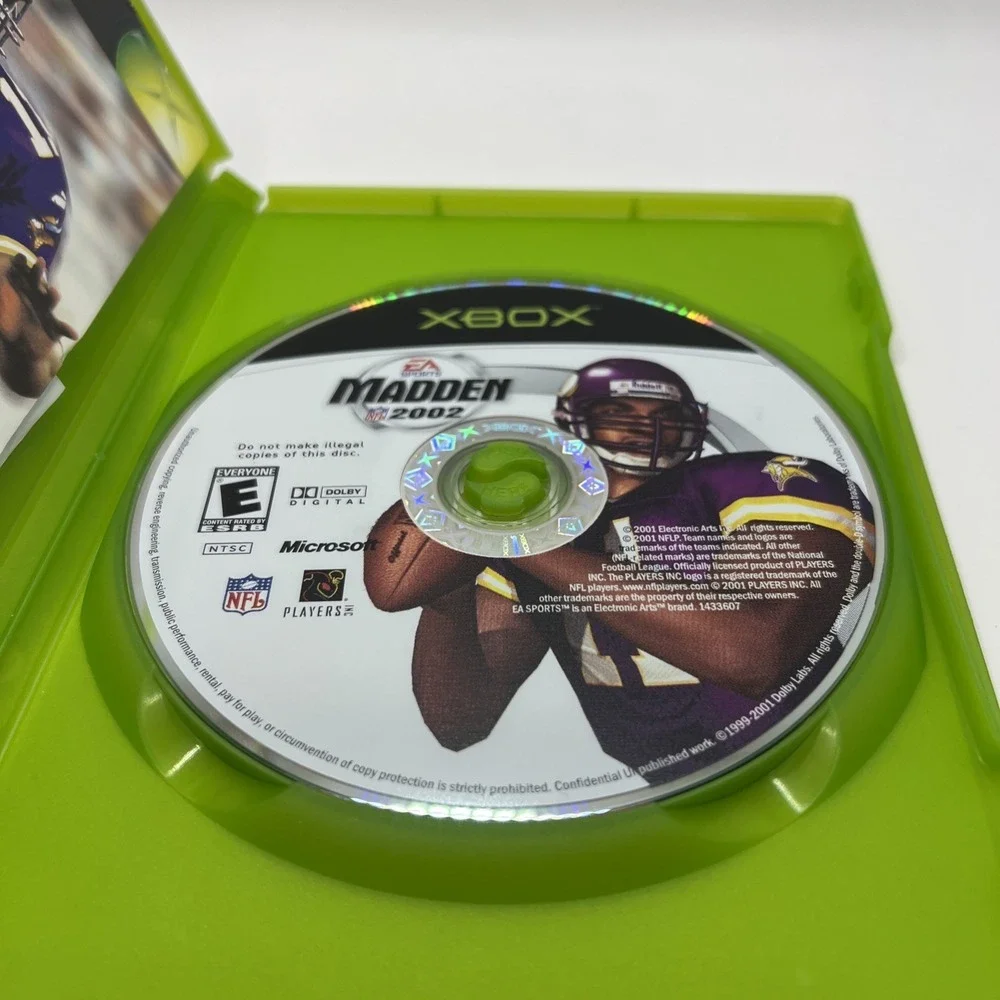 EA Sports Madden NFL 2002 CIB (Microsoft Xbox, 2001) Complete w/ Manual & Cover